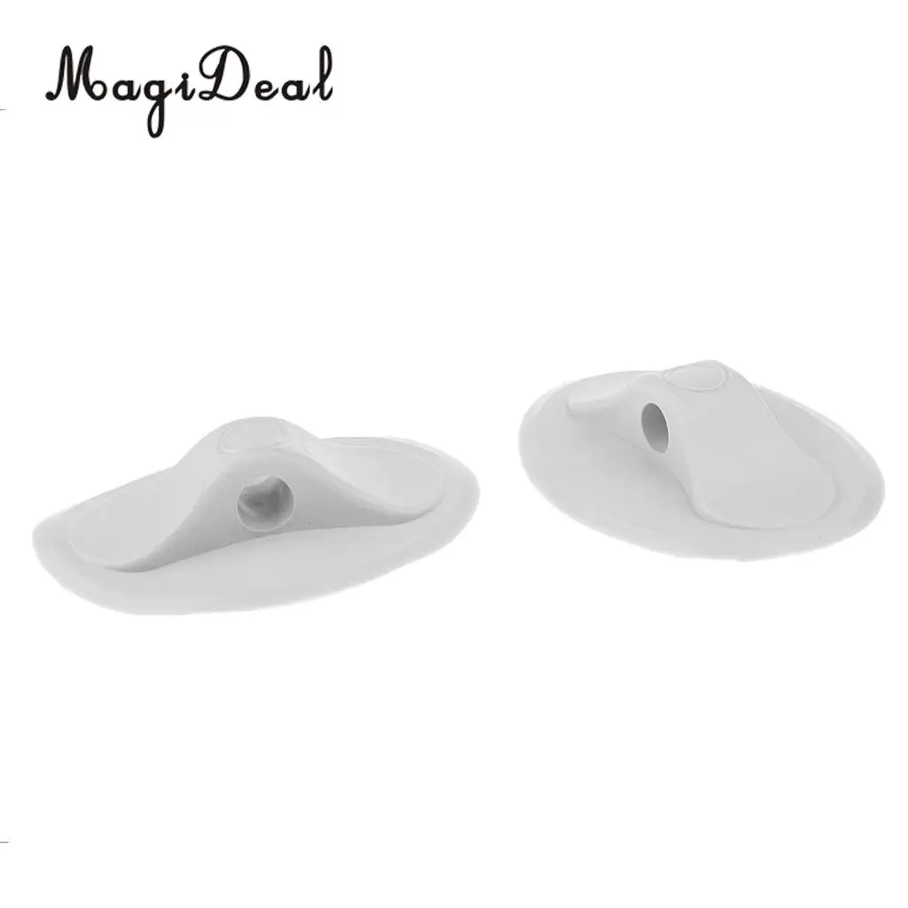 MagiDeal Professional 2Pcs PVC Oval Rope Buckle Tools for Inflatable Boat Kayak Canoe Dinghy Raft Water Sport Supplies White