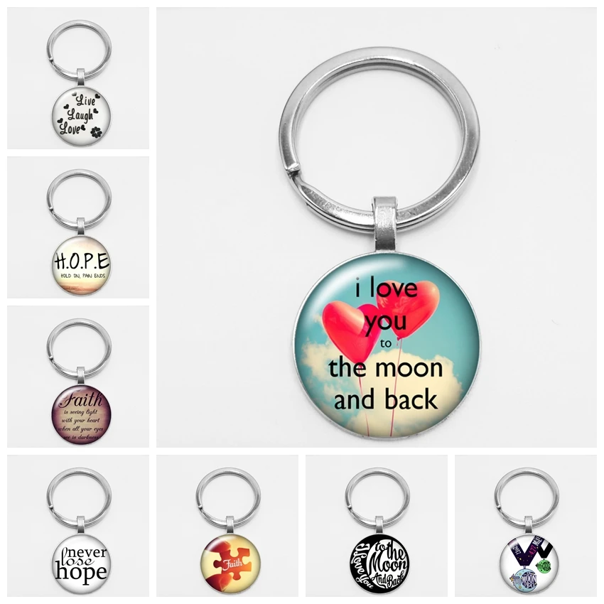 Модное кольцо для ключей ручной работы 25 мм подарок на день Святого Валентина
