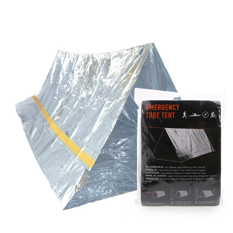 

Camping Portable Tent Emergency Waterproof Survival Tube Tent Thermal Reflective Cold Weather Shelters