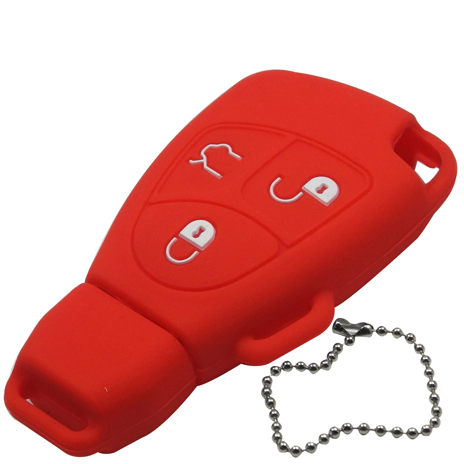 Jingyuqin дистанционный ключ-брелок от машины силиконовый чехол Защитный чехол для Mercedes-Benz B C E ML S CLK CL 3 кнопки без ключа