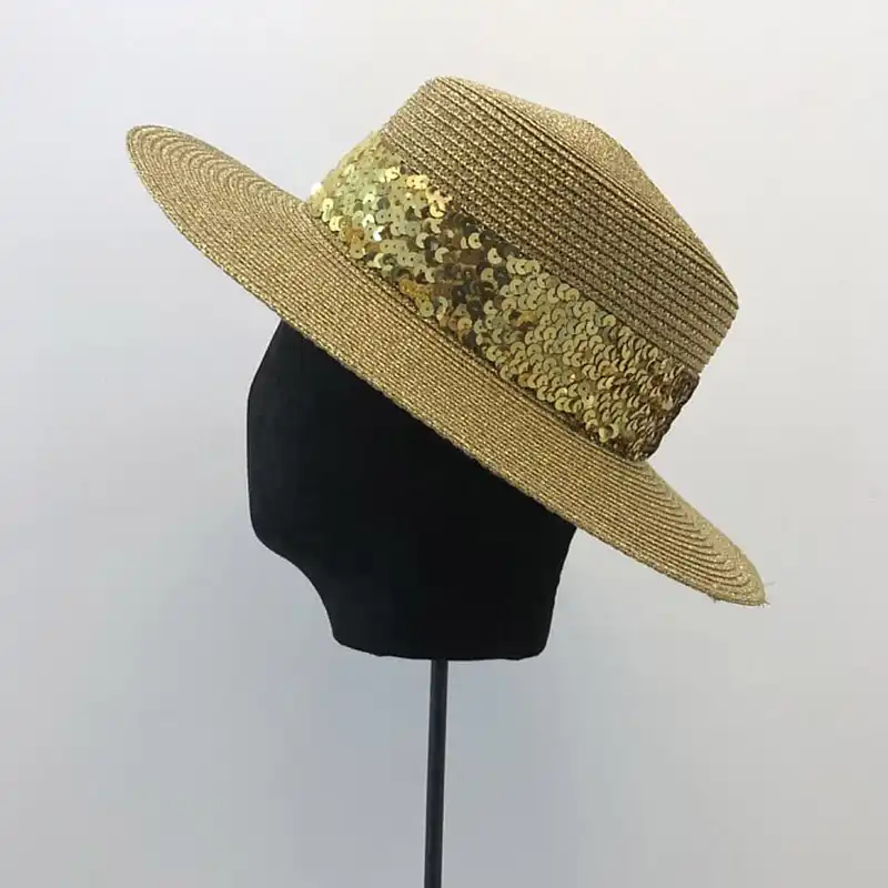 sequin beach hat