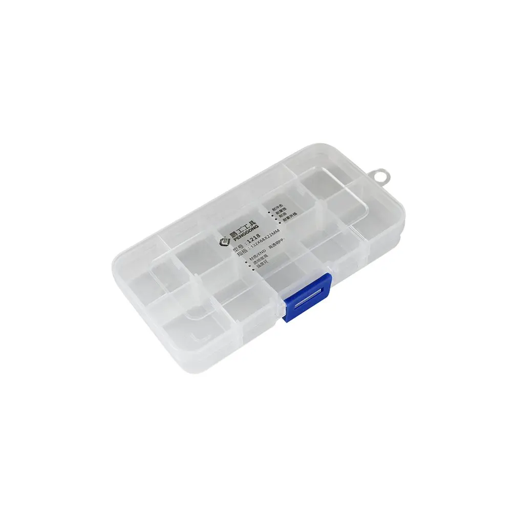 1218 Plastic Tool Box Transparent Toolbox Electronic Components Screw Storage Box Electronic Plastic Parts Tool Boxes