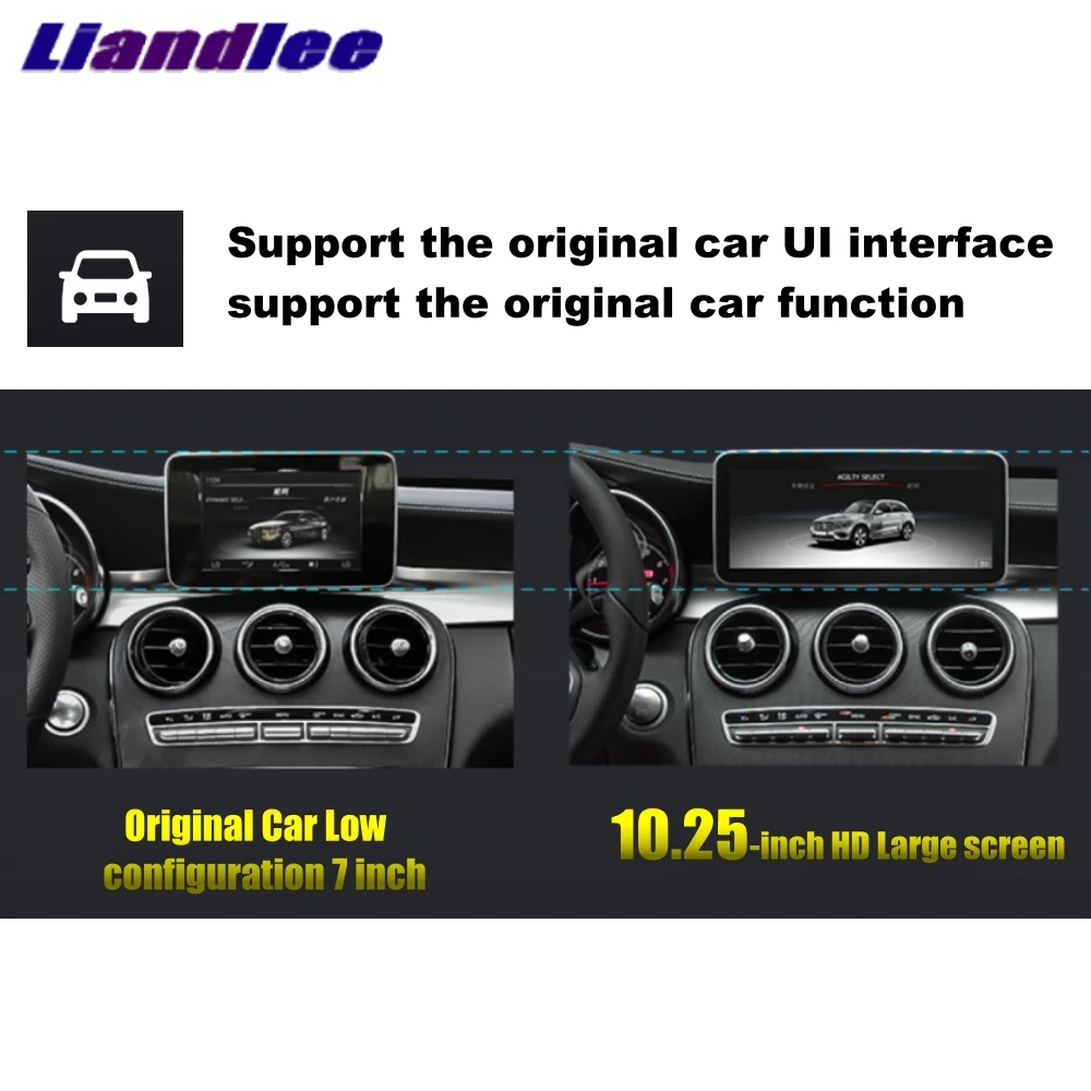 Top Liandlee Car Multimedia Player 4G RAM For Mercedes Benz C Class MB W205 2014~2018 NAVI Car Radio Stereo CarPlay GPS Navigation 9