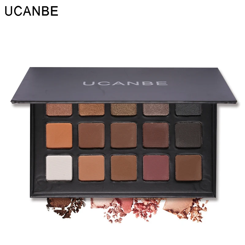 

UCANBE Brand 15 Colors  Eye Shadow Makeup Palette Shimmer Matte Natural Fashion Glitter Eyeshadow Pigment Cosmetics Make Up Set