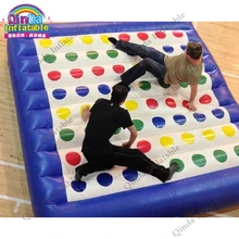 Multi Person Games 5 5m Twister Game Inflatable Twister Mat Human Twister Game For Playground