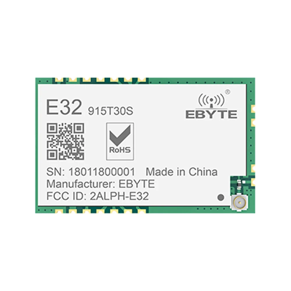 

LoRa SMD 1W 915MHZ SX1276 E32-915T30S Wireless Transceiver Module 30dBm Long Range RF Transmitter Reciever IPEX Connector