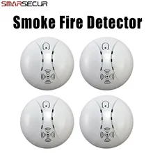 Горячая Распродажа настоящий беспроводной детектор дыма/огня для сенсорной клавиатуры панель Wifi Gsm домашняя охранная система голосовой сигнализации