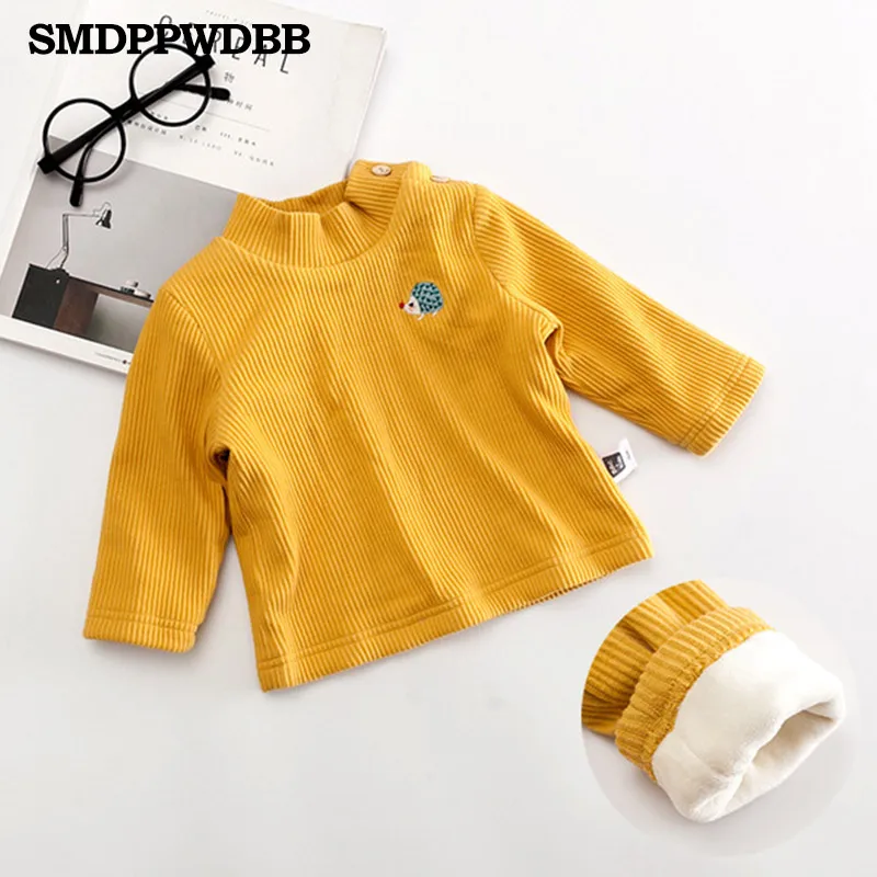 SMDPPWDBB/Детские толстовки с капюшоном, джемпер для малышей, свитшоты, желтая футболка для девочек, хлопковый пуловер, топы для маленьких