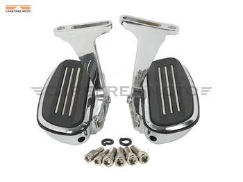 

Chrome Motorcycle Streamline Passenger Floor Board & Bracket Moto Foot Rest case for Harley Touring 1993-2016