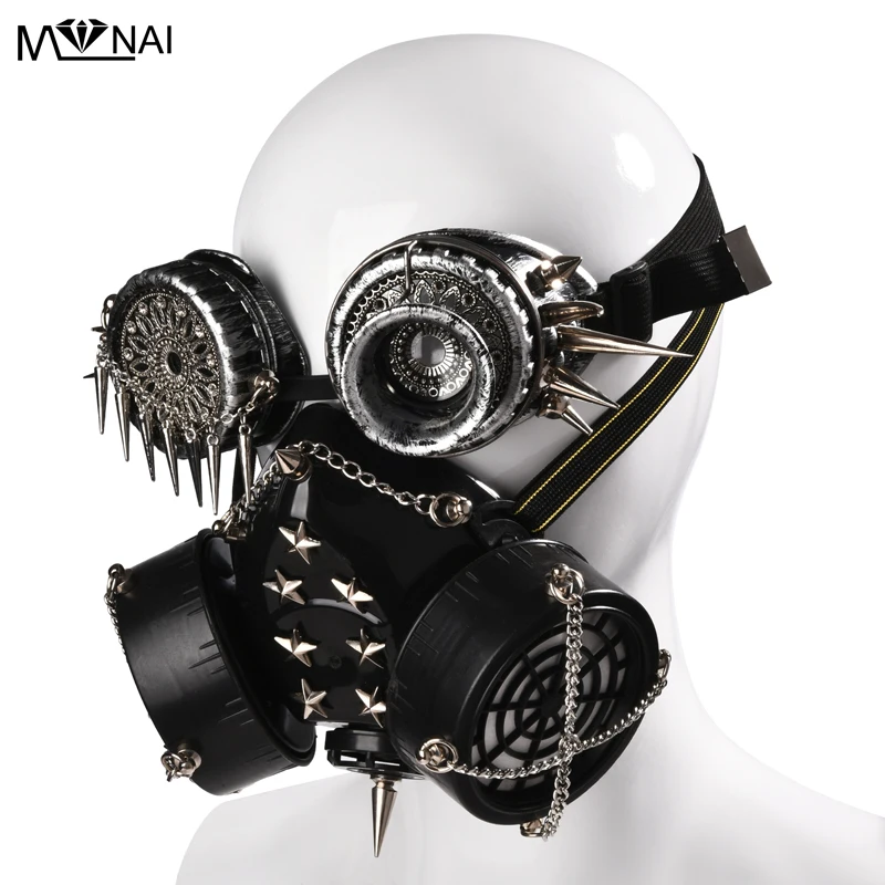 Steampunk Latex Goggles Costume Accessory