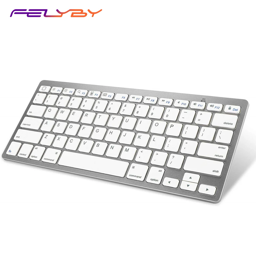 

FELYBY Rechargeable Portable Wireless Bluetooth Keyboard with Number Pad Design for Laptop Desktop PC Tablet Android