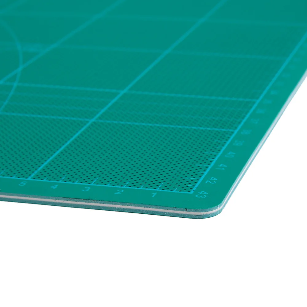 A2 коврик для резки из ПВХ ремесло карты ткань разделочная доска для кожи 45*60 см прямоугольник линии сетки инструмент для лоскутного шитья двусторонний Коврик для резки