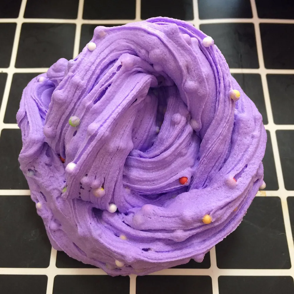 Красивый цвет пушистый Floam Slime Ароматические снятия стресса детская игрушка-Лизун Новинка Горячая Распродажа W515
