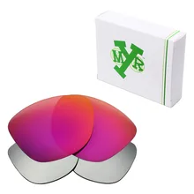 2 пары Mryok Анти-Царапины поляризованные Сменные линзы для солнцезащитных очков Оукли Frogskins Серебро Титан и полночь солнце