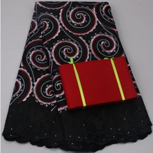 Free Shipping !!! high quality african swiss voile lace matching aso oke headtie / fabric for wedding dress lace Fabric XY502B