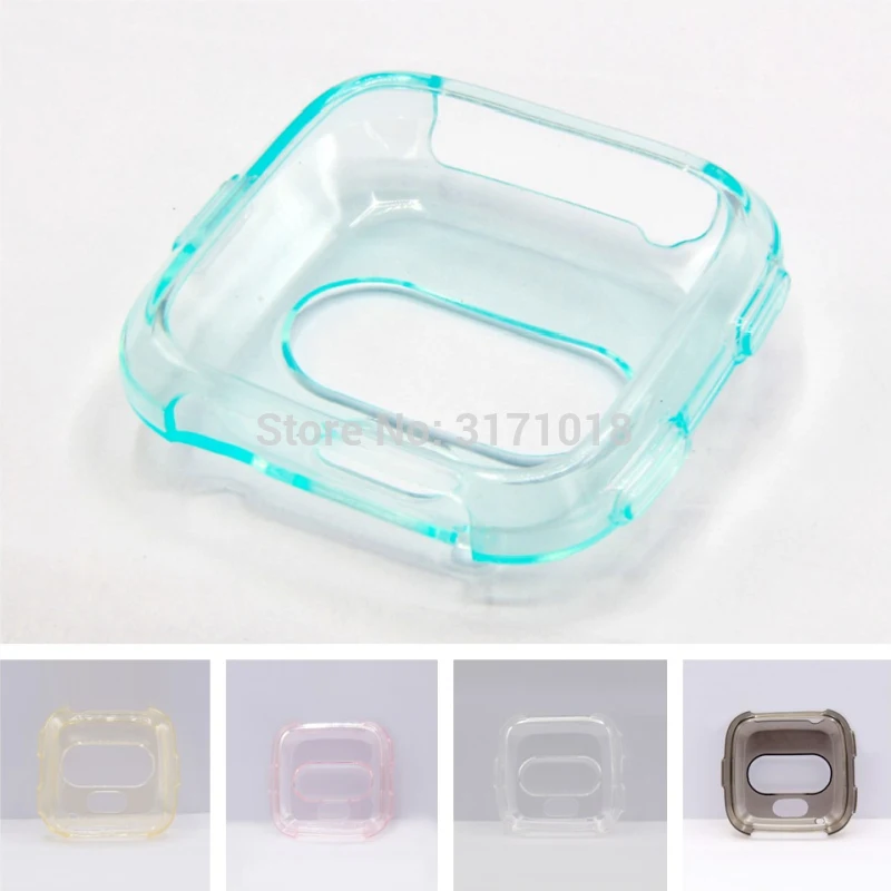 

Soft TPU Silicon Case Watch Cover Watch Protective Shell For Fitbit Versa Activity Smart Watch Accessories Frame Full Protect