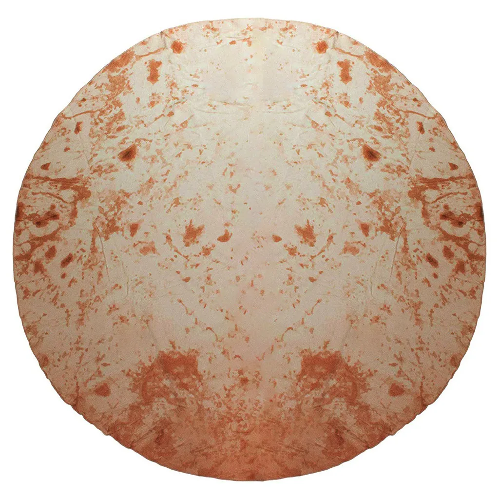 Burrito Tortilla ковер комфорт еда творения Burrito обернуть Новинка одеяло идеально круглый Tortilla бросок для гостиной