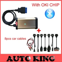 Oki чип gold vd-tcs CDP Pro plus BLUETOOTH для автомобилей/грузовиков obd2 Диагностический сканирующий инструмент с полным 8 автомобильных кабелей-DHL бесплатно