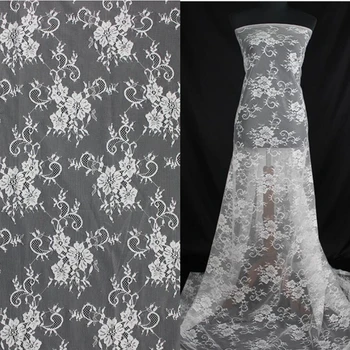 

10 Yards 150 CM LFY latest ivory off white french Chantilly embroidery tulle Chantilly french lace fabric high quality gorgeous