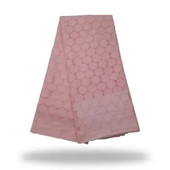 

Wholesales Embroidered Fabric Pink Blue High Quality 2019 African Swiss Voile Lace In Switzerland For Evening Dresses