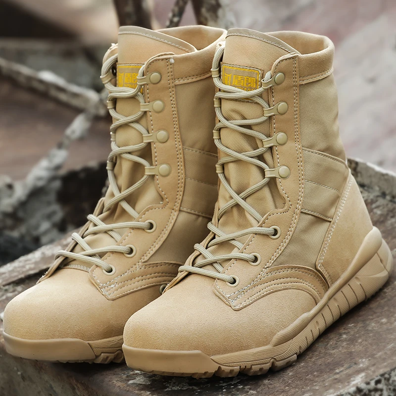 Военные легкий Армейские ботинки дышащие Пеший Туризм обувь Для Мужчин Армия пустыни армейские ботинки удобная обувь Mountain Охота загрузки