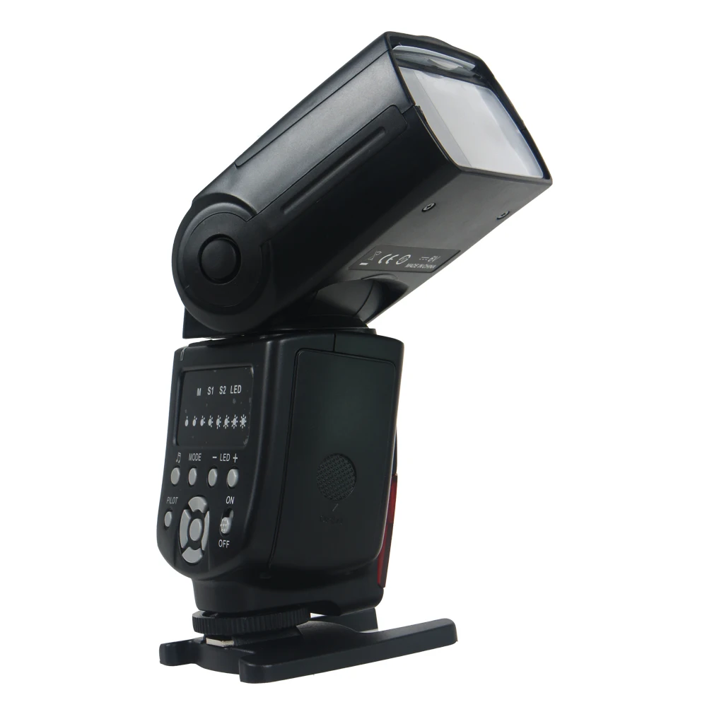 Goede Camera Flash Speedlite Met Verstelbare LED Licht Universele Flitser voor Canon Nikon Olympus Pentax Lumix digitale Camera accessoires