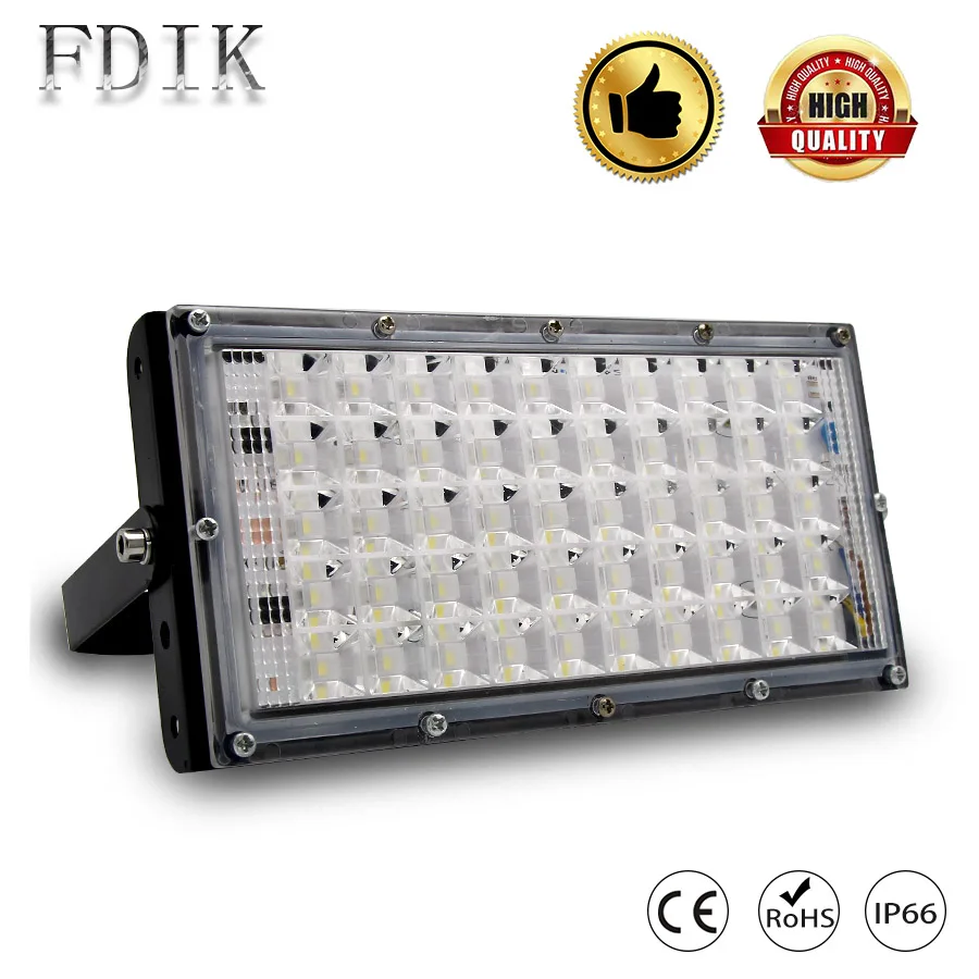 

LED Flood Light 50W Outdoor Lighting IP66 Waterproof Floodlights Wall Projection Lamp LED Projector Garden Lamps DIY Combination