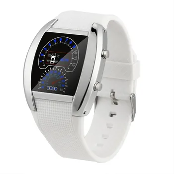 

Fashion Men's Watch Unique LED Digital Watch Men Watch Electronic Sport Watches Men Rubber Clock zegarek reloj hombre deportivo