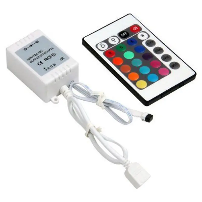 #Best DC12 24V IR Box Remote Controller 24 44 Keys for SMD 3528 5050 RGB LED Light Strip