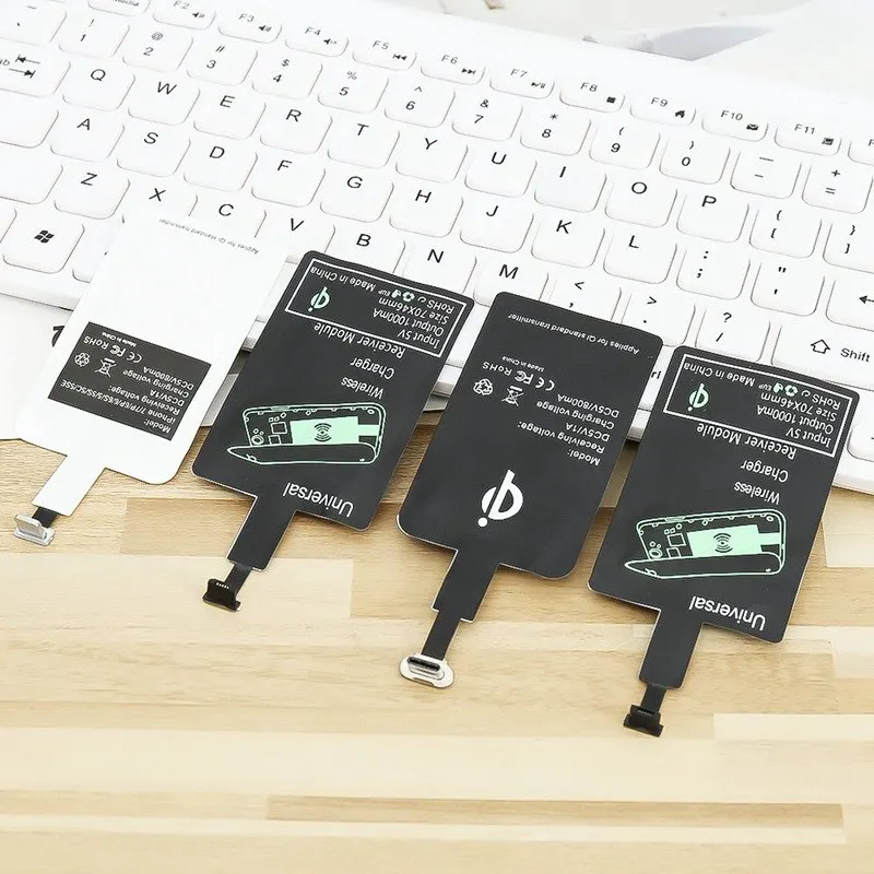 Беспроводной зарядный Модуль приемника Универсальный Android Qi Micro usb зарядка