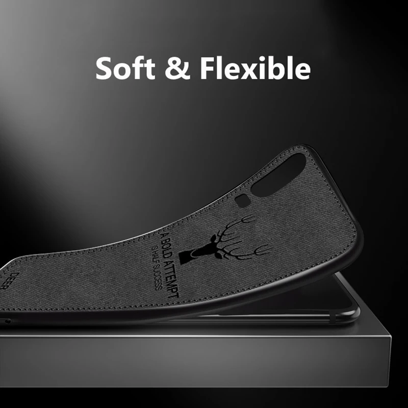 MAKAVO For Huawei P30 Pro Case Fabric Cloth Texture Soft Silicone Cover For Huawei P30 Lite Pro Phone Cases