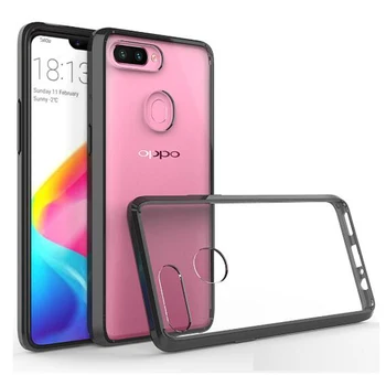 

50pcs/lot Soft Frame Shockproof Transparent Hard Case For Oppo R15 Pro R15 R17 R11 R11S Plus R11S