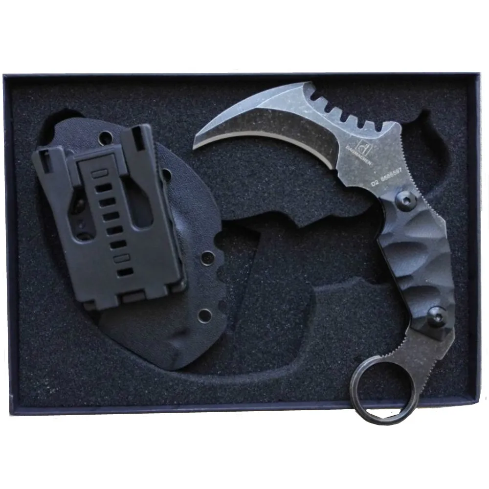 Тактический нож Karambit для кемпинга, выживания, охотничьи ножи, многофункциональные инструменты D2 лезвия, охотничьи ножи в подарок