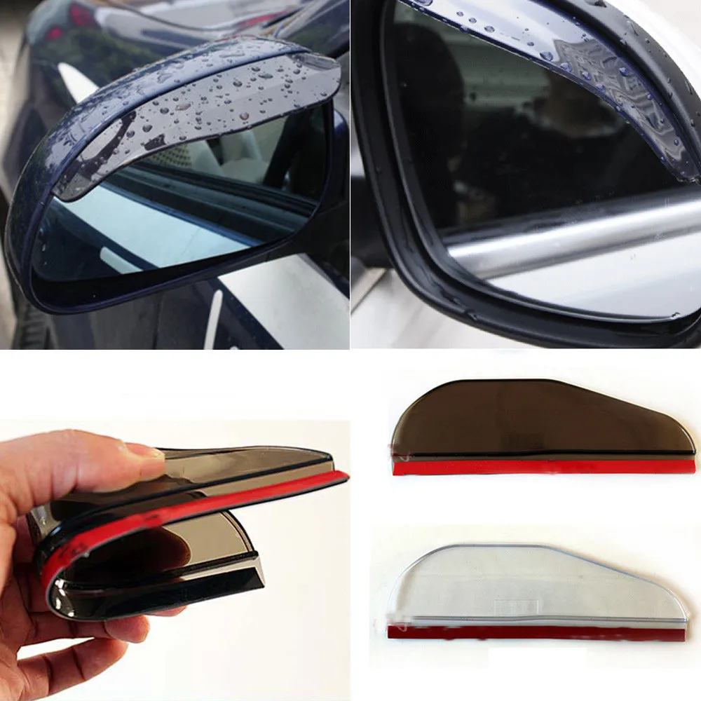 Car Styling Electronics Accessories 2x Car Side Mirror Universal Rain Shield Visor Guard Rear