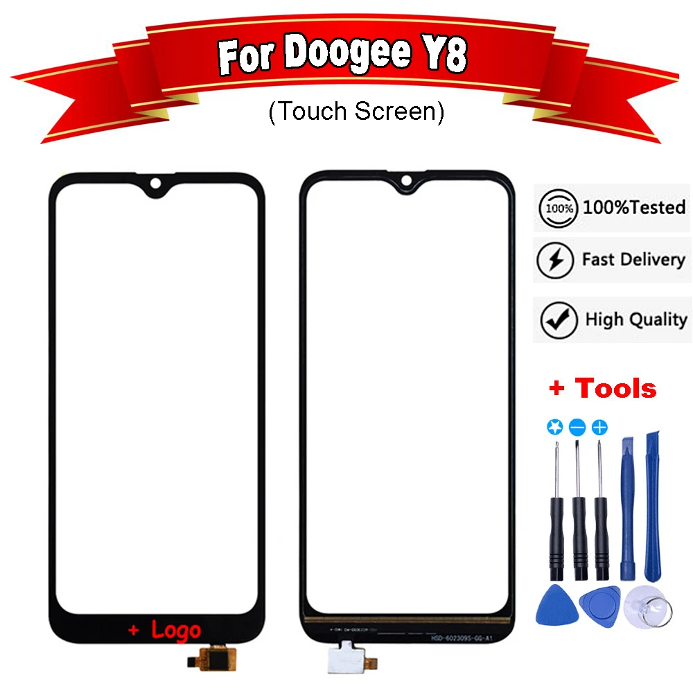 Черный сенсорный экран Для Doogee Y8 идеальные запасные части сенсорная панель