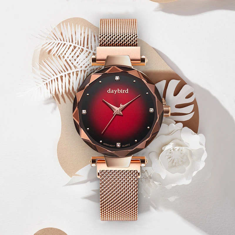

Women Watch Fashion Diamond Ladies Starry Sky Magnet Watch Luxury Brand Waterproof Quartz Wristwatch For Gift Clock Female 2019