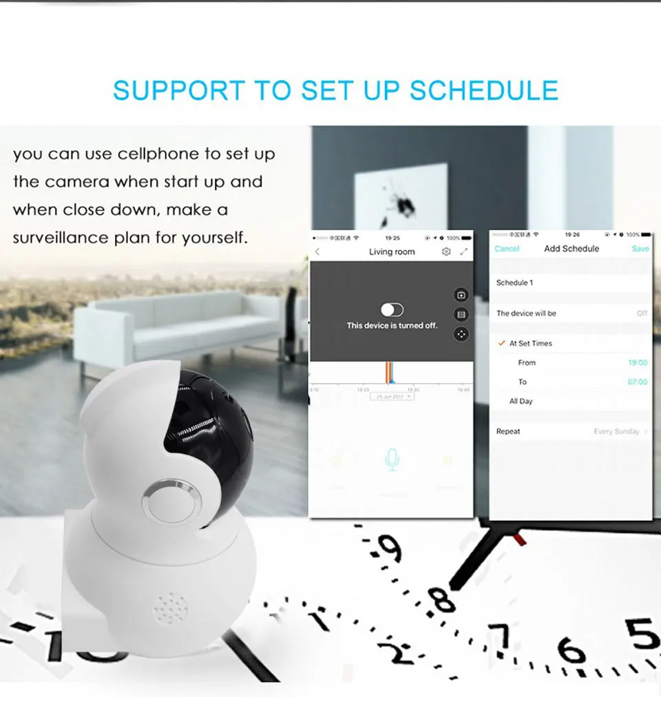 MX 1080P Wifi IP Camera with PTZ Motion Detect 2-way Audio Remote Contorl 2.4G Wifi For Baby Monitor 2MP Security Camera  (3)