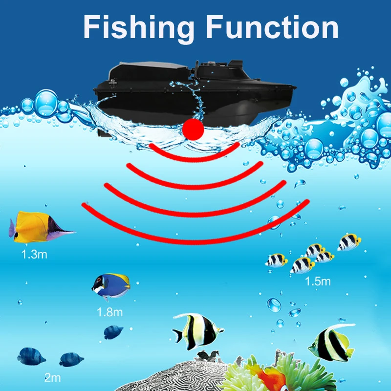 Free Bag JABO 2BD 20A/10A Water depth detecting Temperature detecting RC Fishing Bait Boat Fish finder bait boat RC Boat Gifts 2