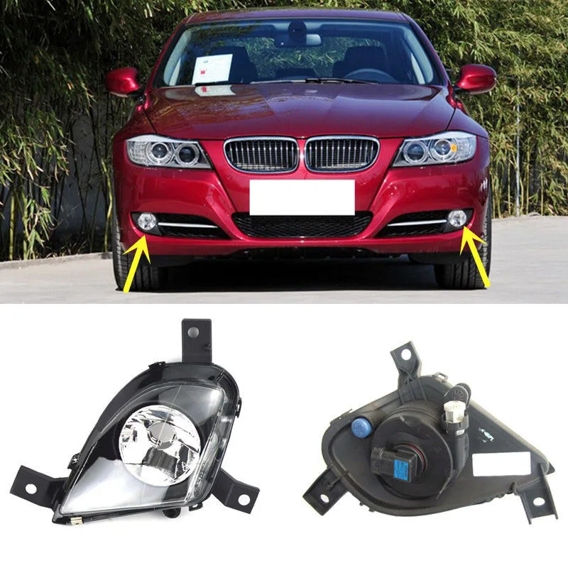 Передний бампер заменить прозрачными Противотуманные фары лампы пара для BMW E90 E91 328i 335i 2009-2011