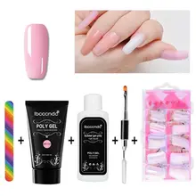 Rosalind гель для ногтей 1 шт. 30 мл полигель стойкий накладные ногти жидкий Двойной Конец Кисть для ногтей Удаление омертвевшей кожи набор дизайн ногтей в домашних условиях