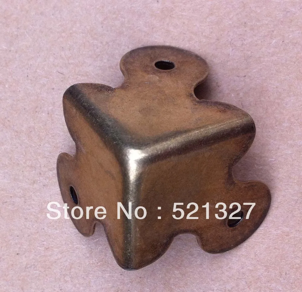 35MM thick side angle corners antique wooden box corners Large Antique