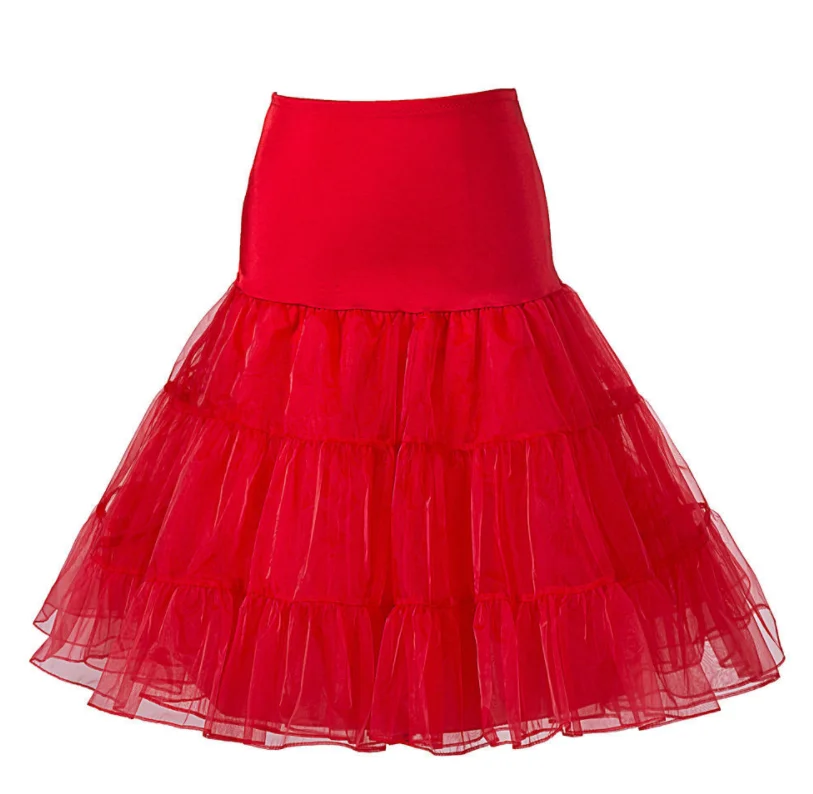 Женское сексуальное платье с v-образным вырезом, Ретро стиль, Ретро стиль, 50 s, 60 s, Хепберн, платье с музыкальным принтом, большие вечерние платья, Vestidos - Цвет: pettiskirt Red