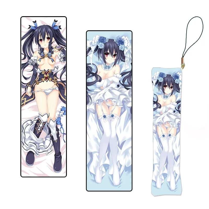 

Charm Hyperdimension Neptunia Anime Keychain Figure Noire Cosplay Mini Dakimakura Pillow Pendants Custom Key Chain Phone Strap