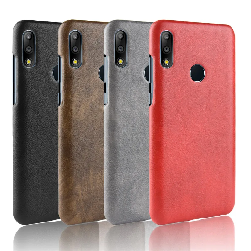 Чехол для телефона Asus Zenfone Max Pro M2 ZB631KL Роскошный чехол из искусственной кожи личи
