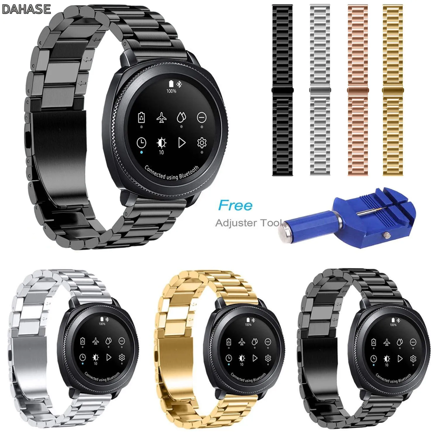 Ремешок из нержавеющей стали 316L для спортивного браслета Samsung Gear классический