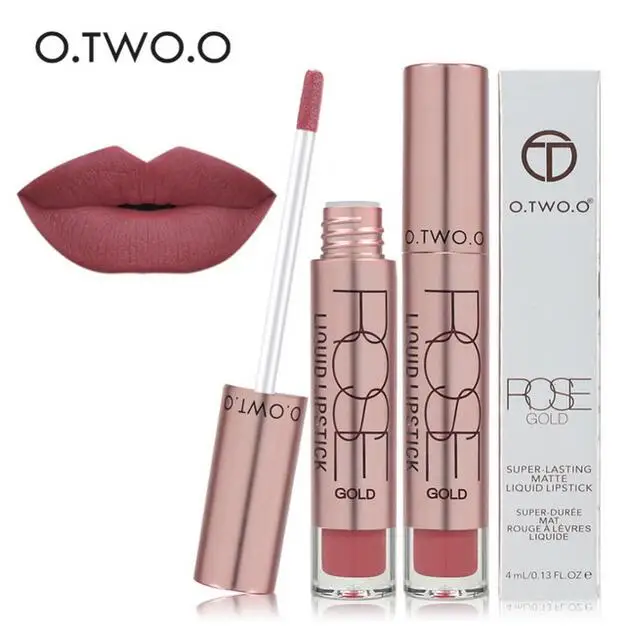 

O.TWO.O Lipstick Liquid Matte Waterproof Long Lasting Matte Lip Gloss Make Up Lipstick Liquid Lipgloss Brand Lips Makeup