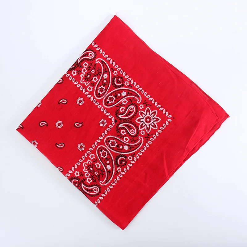 55x55cm Hot Hip-Hop Paisley Bandanas Feminina Head Scarves For Male Female Riding Western Headscarf Cowboy Scarf Headscarf men's scarves & shawls Scarves