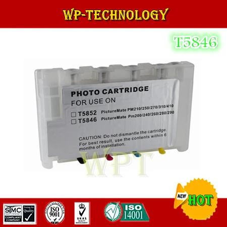 Пустой многоразовый картридж T5846 (E5846) Подходит для Epson PM240 PM280 PM200 PM260 PM290 PM300 PM225 с