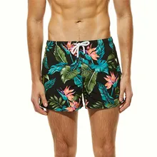 Мужские шорты для плавания быстросохнущие Пляжные Серфинг Бег Плавание ming Watershort печатные Плавки Черный# LRWS