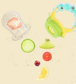 

DHL 100pcs Fresh Food Nibbler Baby Pacifiers Feeder Cartoon Kids Fruit Feeder Nipples Baby Supplies Nipple Teat Pacifier Bottles